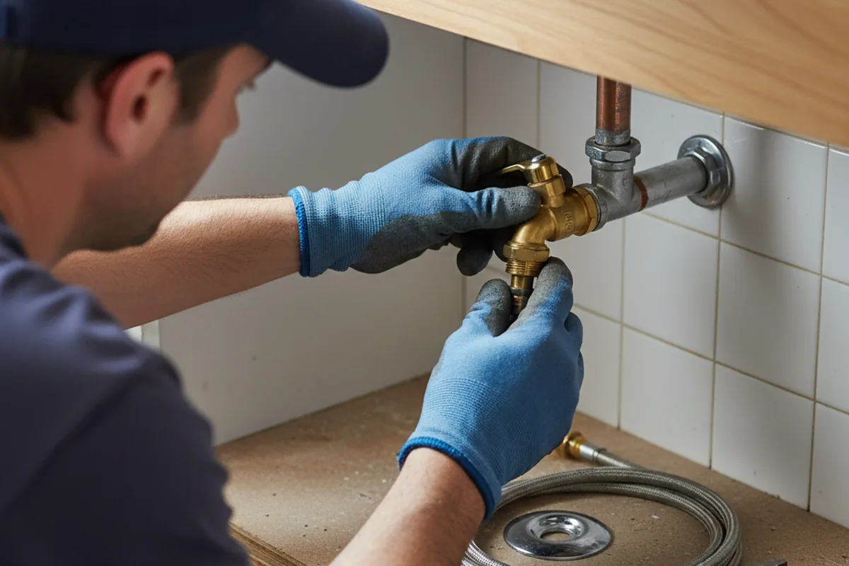 Shutoff valve and fitting work during Emergency Plumbing in Park Forest